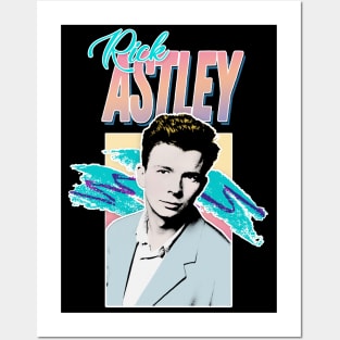 Rick Astley 80s Aesthetic Tribute Design Posters and Art